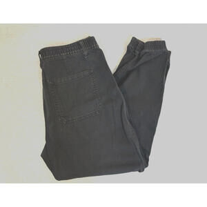 Gap Women's Blue Organic Cotton Jogger Cargo Style Pants Sz 14